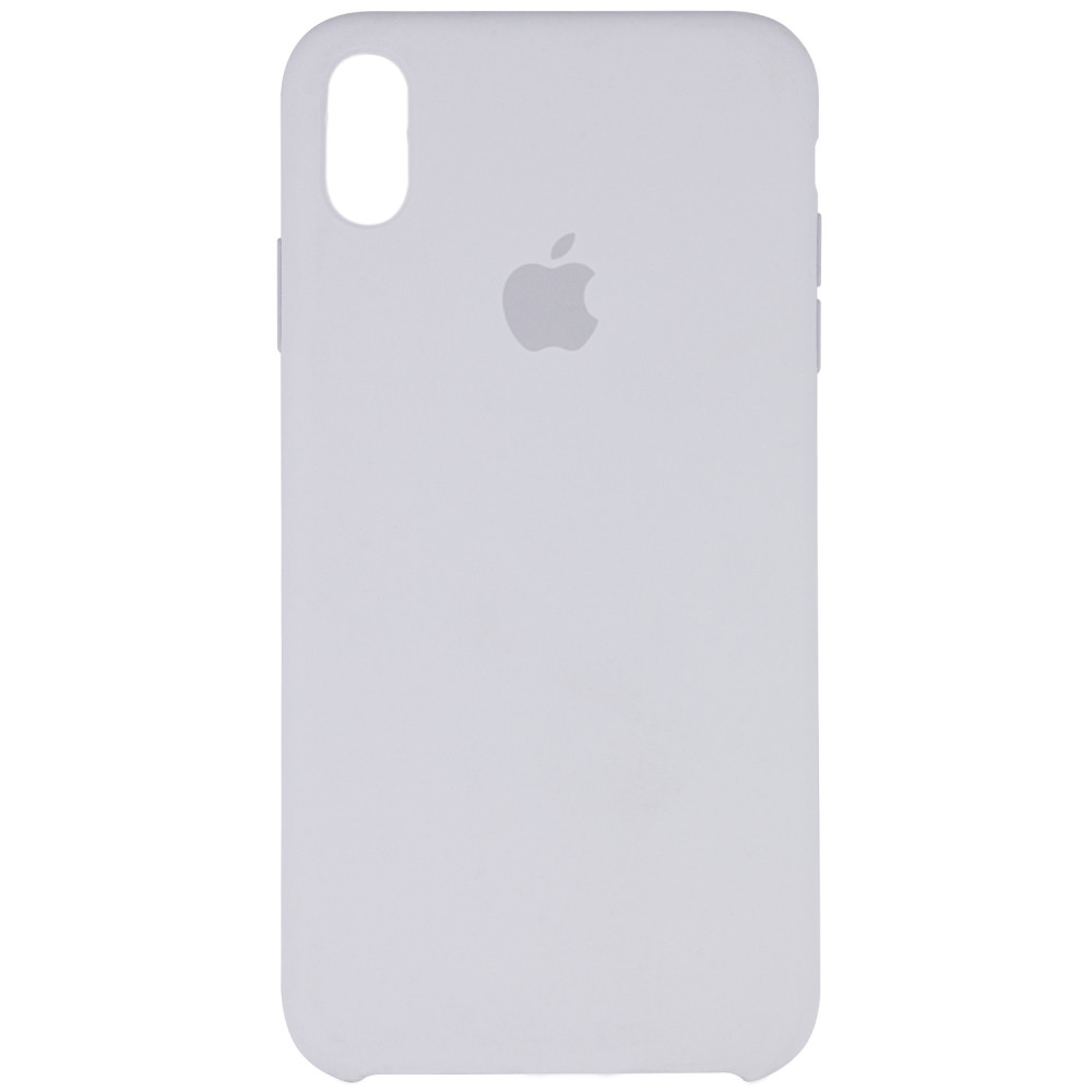 Silicone Case (AA) для iPhone XS Max (6.5") (White)-0